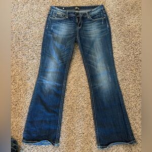 Express Women's Boot Cut Jeans - Dark Blue